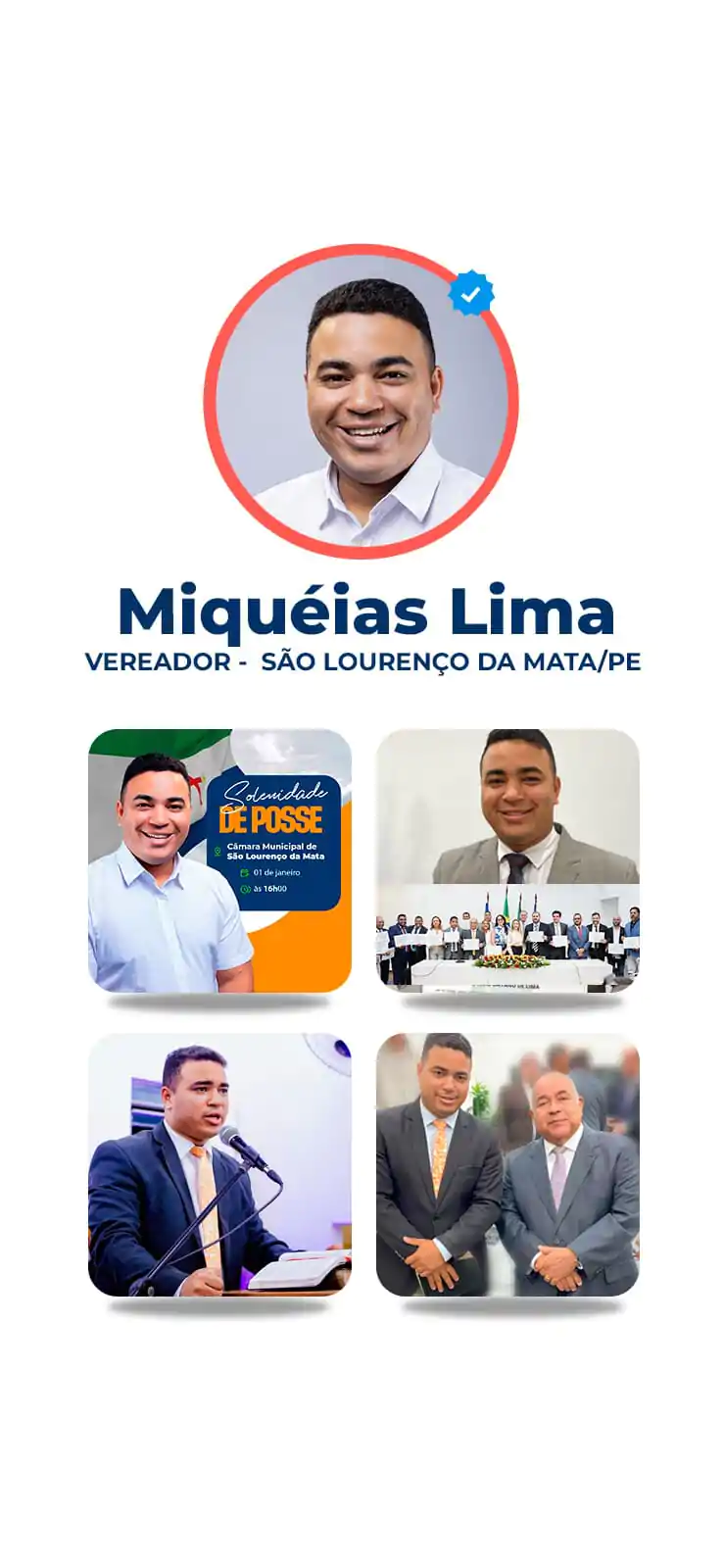 Case da campanha de Miquéias Lima