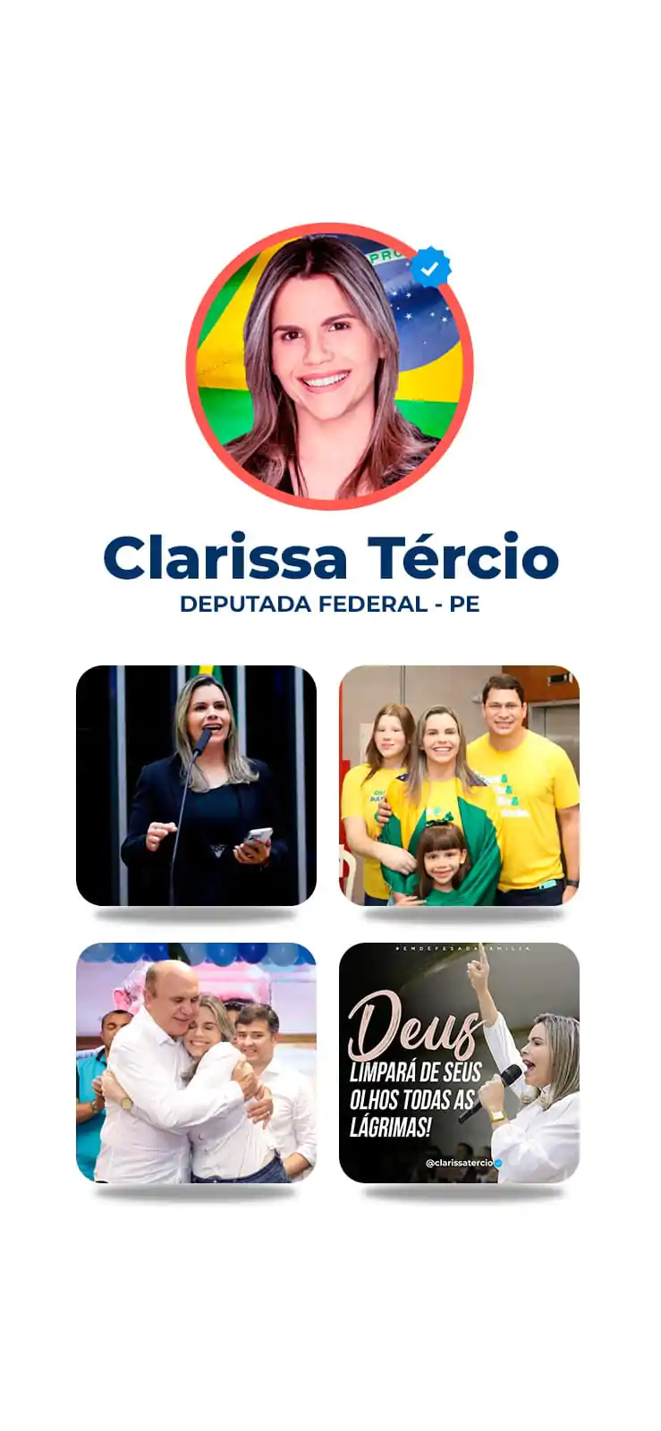 Case da campanha de Clarissa Tércio
